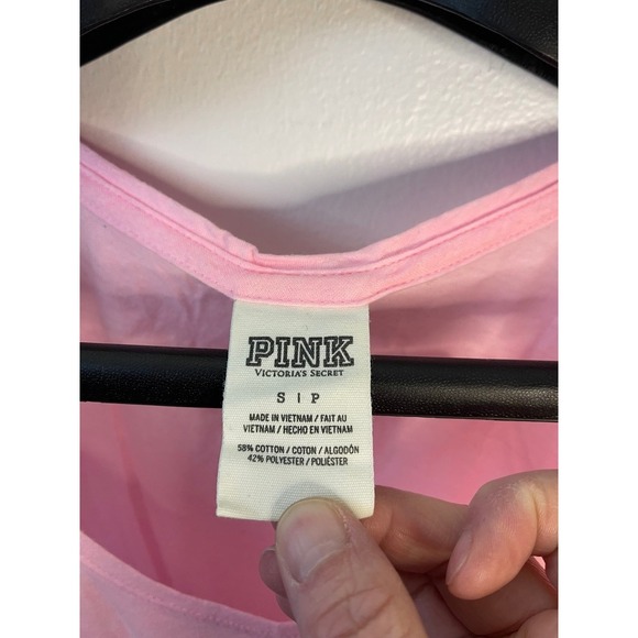 PINK Victoria's Secret Ombre Muscle Tank Top Pink Rhinestone Graphic Small - Picture 4 of 5